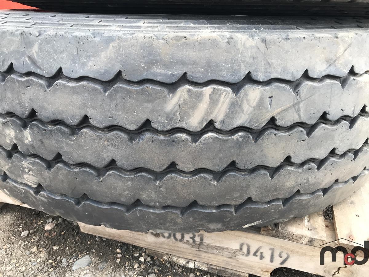  2 michelin 315 80r22 5 tires on rims